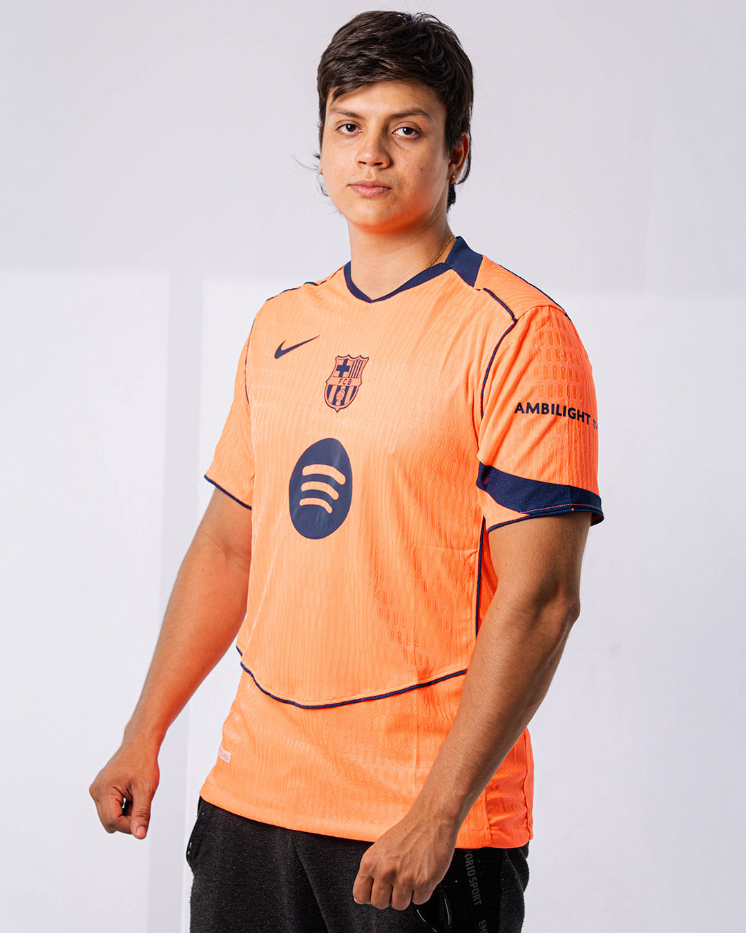 CAMISETA 3 EQUIPACION NARANJA DEL BARCELONA