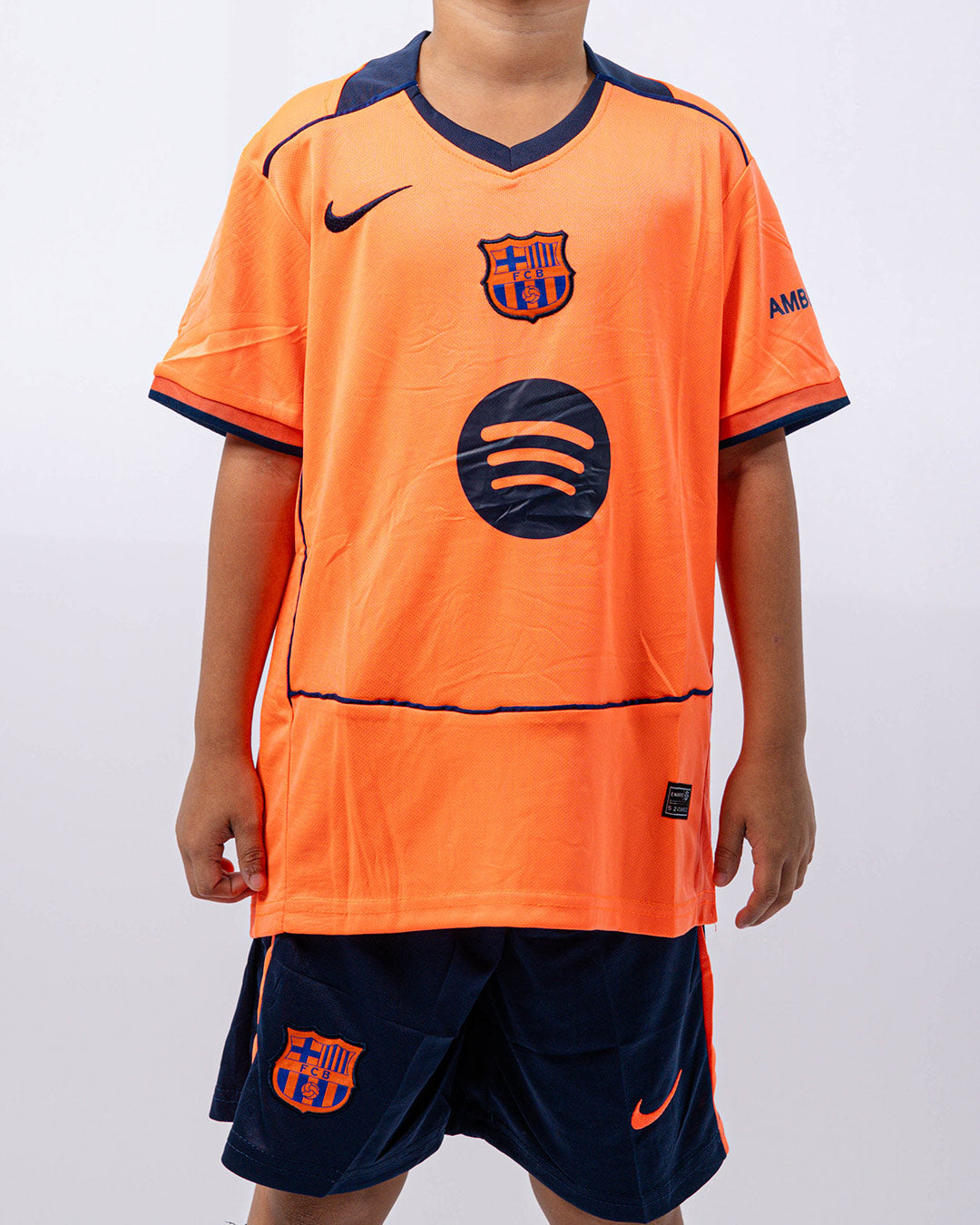 CONJUNTO FC BARCELONA NARANJA NIÑO