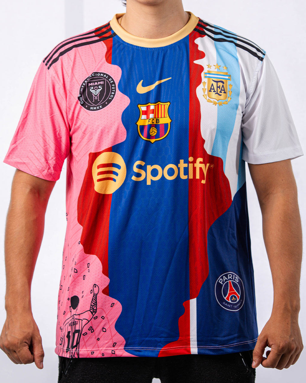 CAMISETA TODOS LOS EQUIPOS DE MESSI